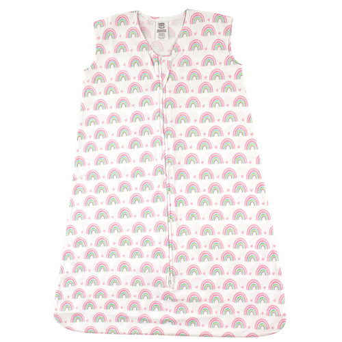 Luvable Friends Sleeveless Jersey Cotton Sleeping Bag, Sack, Blanket, Rainbows Jersey