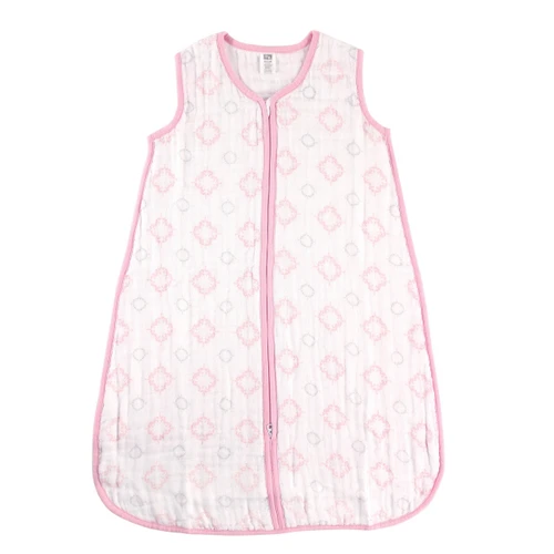 Hudson Baby Muslin Cotton Sleeveless Wearable Sleeping Bag, Sack, Blanket, Damask