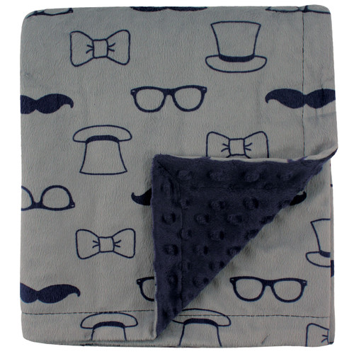 Hudson Baby Plush Mink Blanket, Gentleman