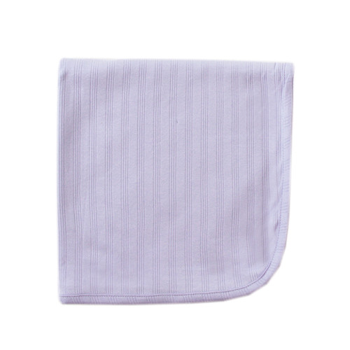 Touched By Nature Girl Organic Cotton Receiving/Swaddle Blanket, Lavender