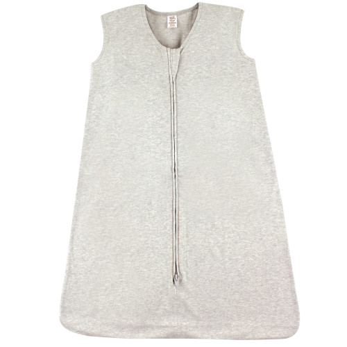 Touched by Nature Organic Cotton Sleeveless Wearable Sleeping Bag, Sack, Blanket, Solid Heather Gray