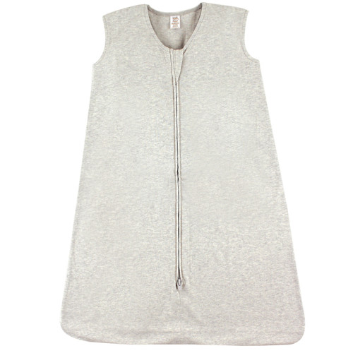 Touched by Nature Organic Cotton Sleeveless Wearable Sleeping Bag, Sack, Blanket, Solid Heather Gray