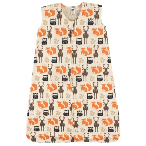 Hudson Baby Cotton Sleeveless Wearable Sleeping Bag, Sack, Blanket, Forest