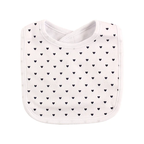 Hudson Baby Cotton Bibs, Love