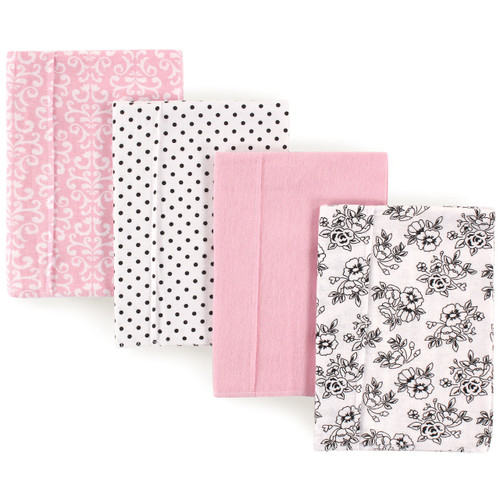 Hudson Baby Cotton Flannel Burp Cloths, Toile