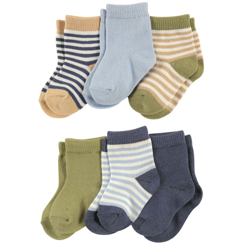 Touched By Nature Organic Cotton Socks, 6-Pack, Neutral | Baby and ...