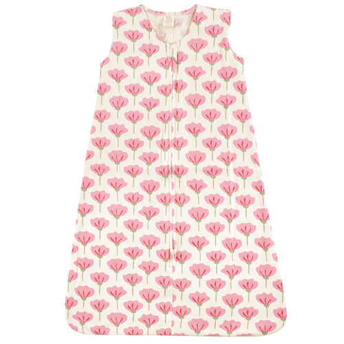Touched By Nature Organic Cotton Sleeveless Wearable Sleeping Bag, Sack, Blanket, Tulip