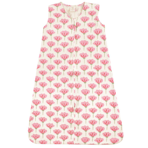 Touched By Nature Organic Cotton Sleeveless Wearable Sleeping Bag, Sack, Blanket, Tulip
