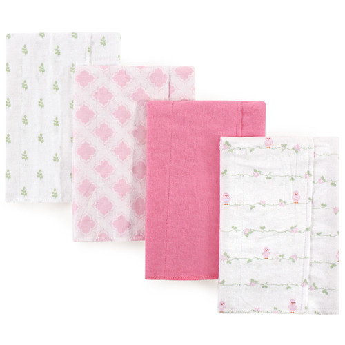 Luvable Friends Cotton Flannel Burp Cloths, Bird