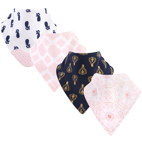 Yoga Sprout Baby Girl Cotton Bandana Bibs And Headbands 5pk, Boho  Medallion, One Size : Target