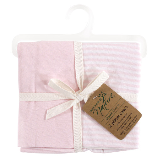 Touched by Nature Organic Cotton Toddler Pillowcase, Barely Pink