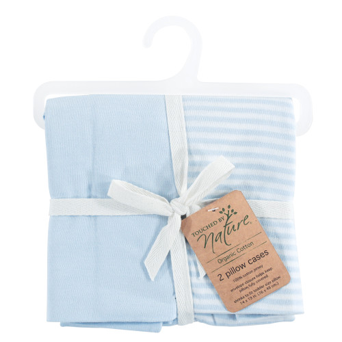 Touched by Nature Organic Cotton Toddler Pillowcase, Powder Blue