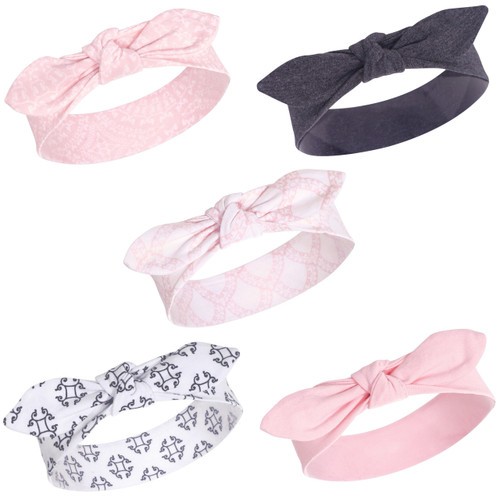 Yoga Sprout Girl Headbands, 5-Pack, Scroll