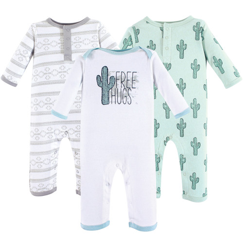 Yoga Sprout Boy and Girl Baby Union Suit/Coverall, Free Hugs