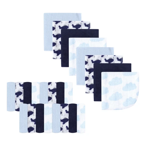 Luvable Friends Super Soft Bundle Washcloths, Airplane