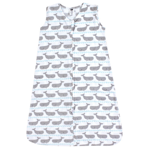 Hudson Baby Cotton Sleeveless Wearable Sleeping Bag, Sack, Blanket, Whales