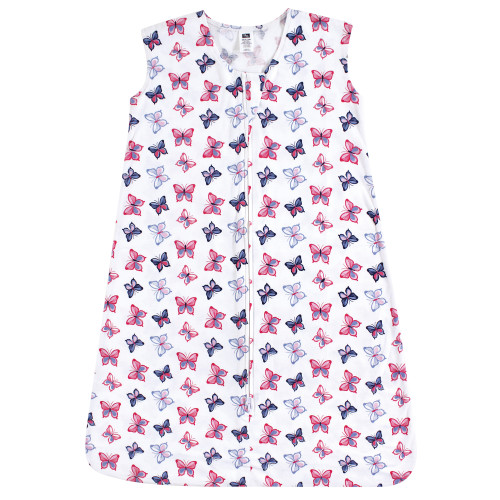 Hudson Baby Cotton Sleeveless Wearable Sleeping Bag, Sack, Blanket, Butterflies