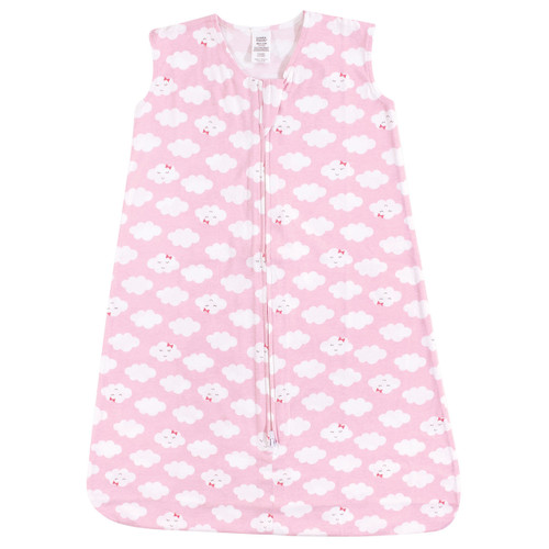 Luvable Friends Sleeveless Jersey Cotton Sleeping Bag, Sack, Blanket, Girl Clouds Jersey