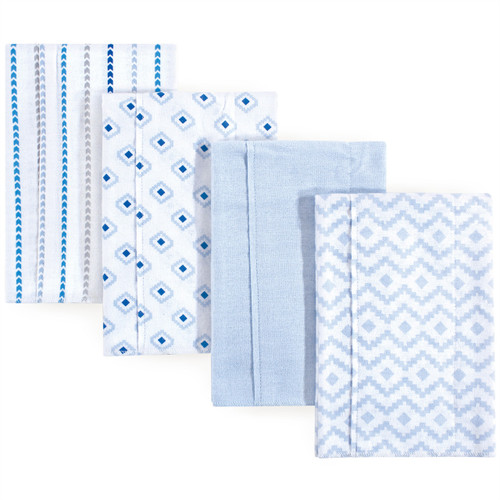 Hudson Baby Cotton Flannel Burp Cloths, Boy Modern