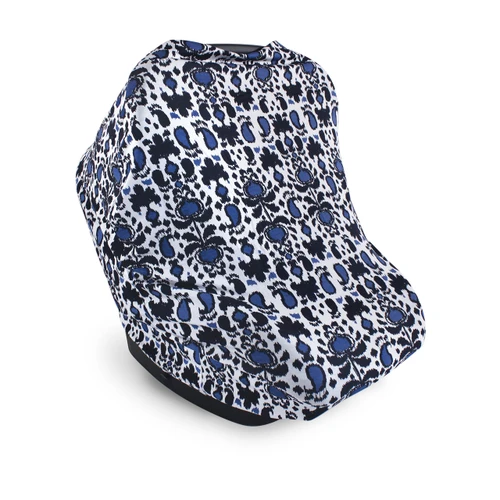 Yoga Sprout Multi-use Car Seat Canopy, Blue Ikat