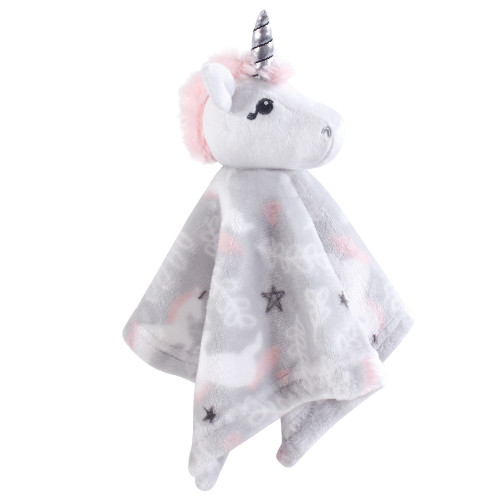 Hudson Baby Plush Blanket with Security Blanket, Whimsical Unicorn