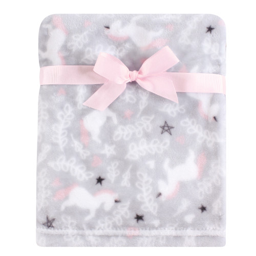 Hudson Baby Plush Blanket with Security Blanket, Whimsical Unicorn