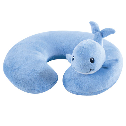 Hudson Baby Boy Travel Neck Support Pillow, Whale