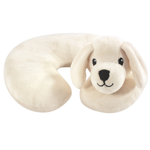 Hudson Baby Boy and Girl Travel Neck Support Pillow, Tan Puppy