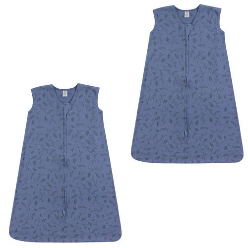 Yoga Sprout Boy and Girl Safe Sleep Wearable Jersey Sleeping Bag/Blanket 2-Pack, Wild Woodland