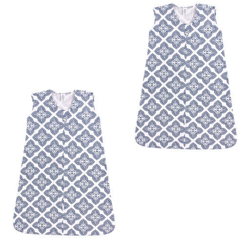 Yoga Sprout Sleeveless Jersey Cotton Sleeping Bag, Sack, Blanket, Ornate Clover Jersey 2-Pack