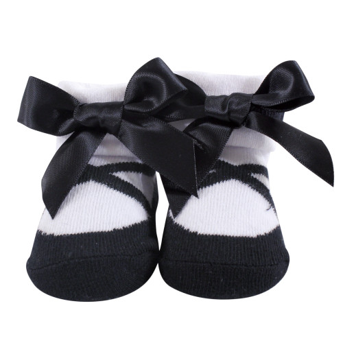 Hudson Baby Headband and Socks Giftset, Swan 6-Pack