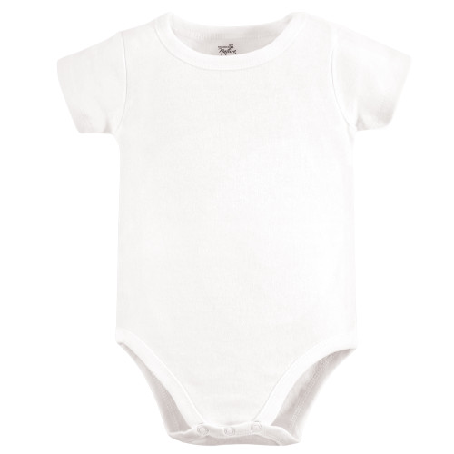 Touched by Nature Organic Cotton Bodysuits, White Short-Sleeve