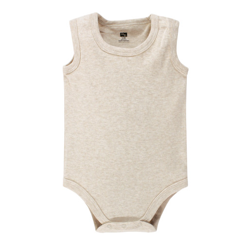 Hudson Baby Cotton Sleeveless Bodysuits, Heather Gray