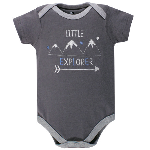 Hudson Baby Cotton Bodysuits, Little Explorer