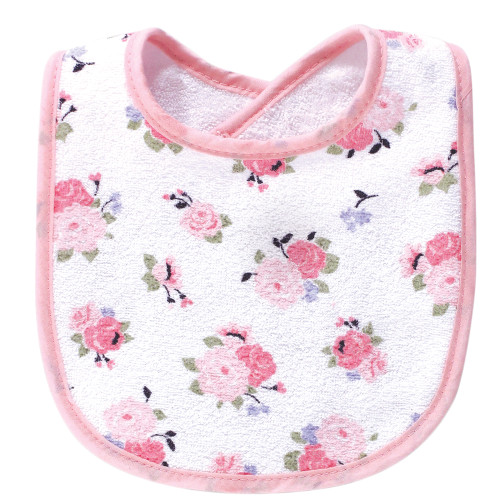 Luvable Friends Cotton Terry Bibs, Floral