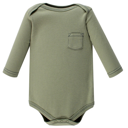 Hudson Baby Cotton Long-Sleeve Bodysuits, Mr Fox