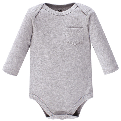 Hudson Baby Cotton Long-Sleeve Bodysuits, Mr Fox