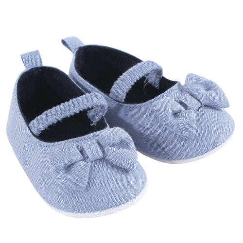 Hudson Baby Cotton Dress, Cardigan and Shoe Set, Blueberries