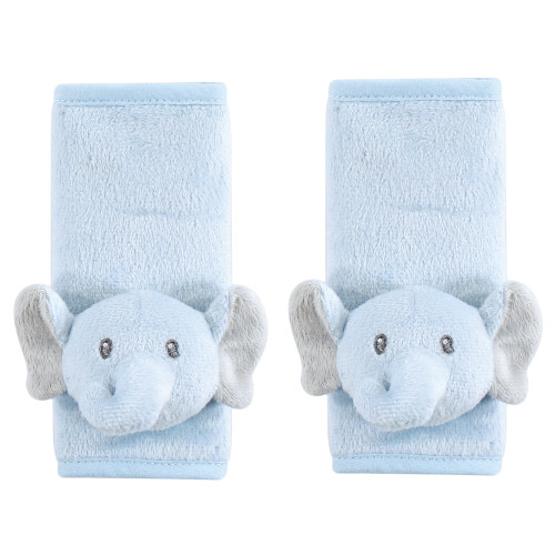 Hudson Baby Car Seat Insert and Strap Covers, Blue Elephant