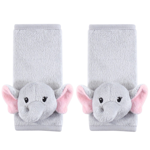 Hudson Baby Car Seat Insert and Strap Covers, Pretty Elephant