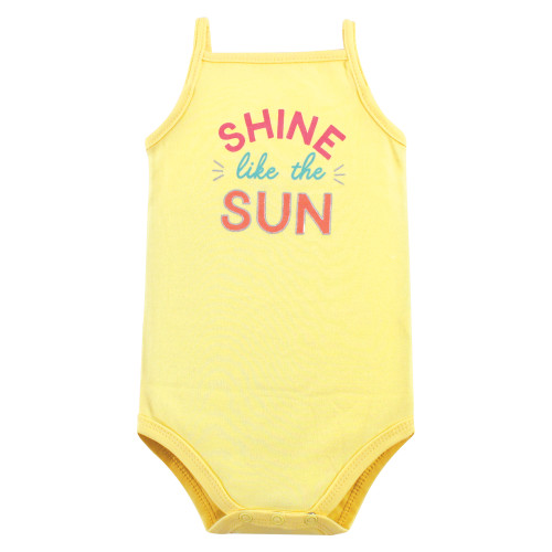 Hudson Baby Cotton Sleeveless Bodysuits, Rainbows