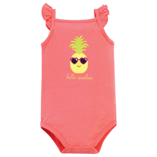 Hudson Baby Cotton Sleeveless Bodysuits, Hello Sunshine