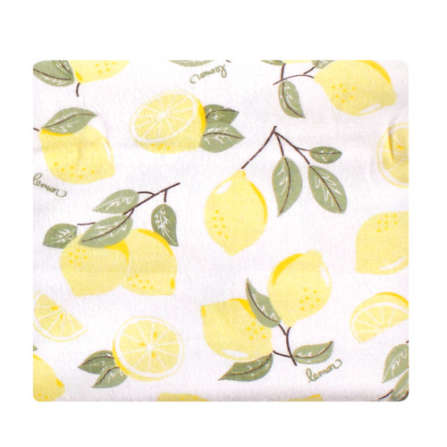 Hudson Baby Cotton Flannel Receiving Blankets Bundle, Lemons