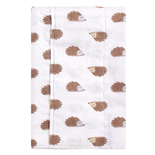 Hudson Baby Cotton Flannel Burp Cloths, Hedgehog
