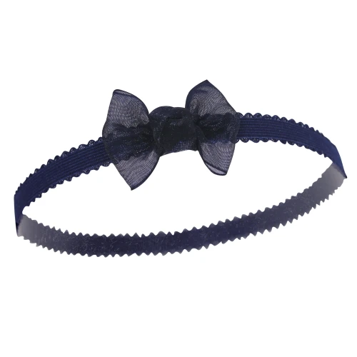 Hudson Baby Cotton and Synthetic Headbands, Navy