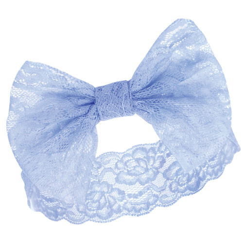 Hudson Baby Cotton and Synthetic Headbands, Periwinkle Yellow