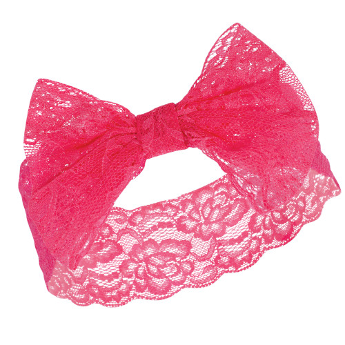 Hudson Baby Cotton and Synthetic Headbands, Pink Coral