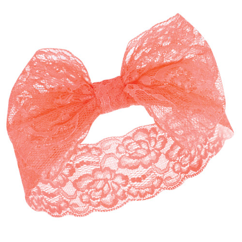 Hudson Baby Cotton and Synthetic Headbands, Pink Coral