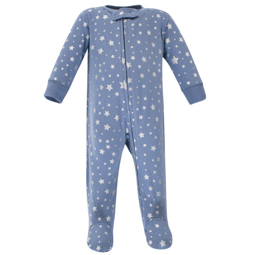 Hudson Baby Cotton Sleep and Play, Cloud Mobile Blue