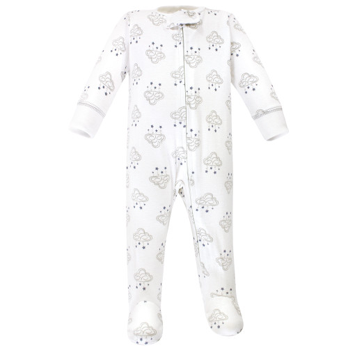 Hudson Baby Cotton Sleep and Play, Cloud Mobile Blue